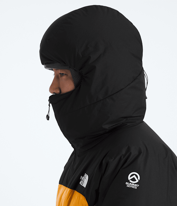Mens Summit Series Himalayan Down Parka TNF MODELHOOD2