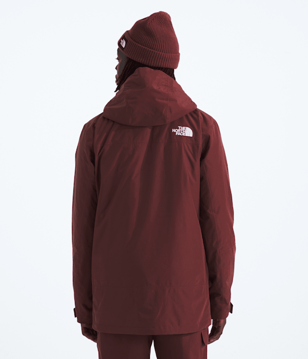 Mens THERMOBALL Snow Triclimate Jacket TNF Sumac BACK