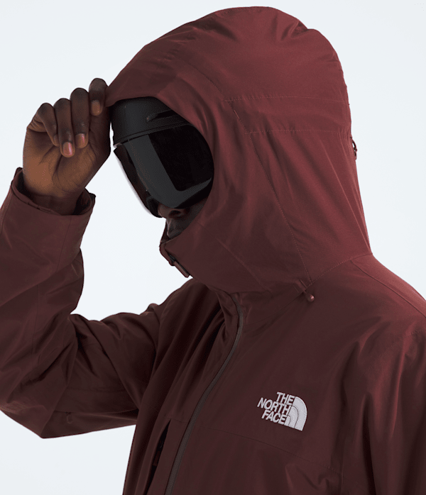 Mens THERMOBALL Snow Triclimate Jacket TNF Sumac MODELHOOD2
