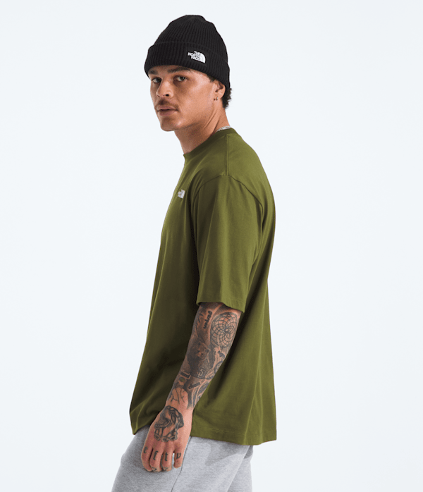Mens TNF Essential Simple Dome Oversize ShortSleeve Tee TNF Woodland Green MODEL34