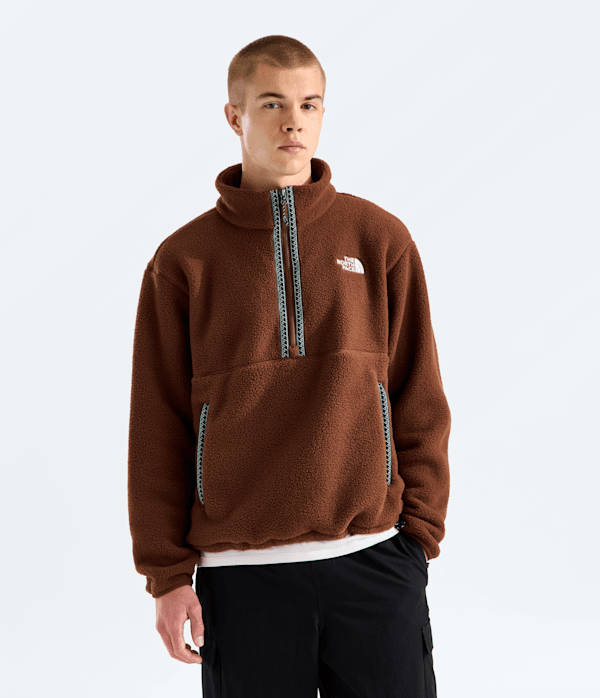 Mens TNF Fleeski Zip Pullover TNF Main