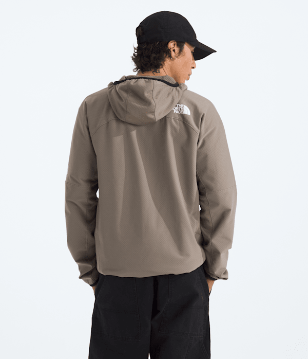 Mens TNF HKe Tek Approach Jacket TNF Mocha Brown BACK