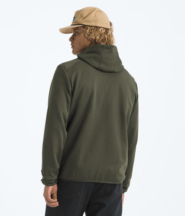 Mens TNF Performance Fleece FullZip Hoodie TNF BACK