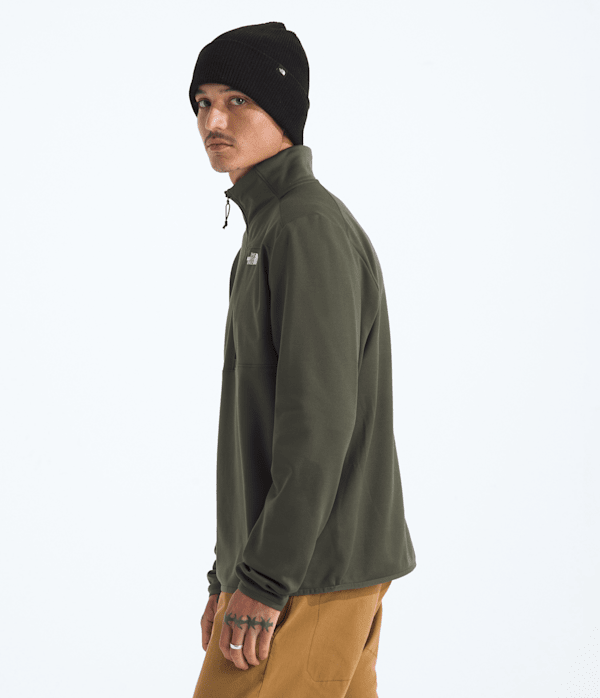 Mens TNF Performance Fleece Zip TNF New Taupe Green MODEL34