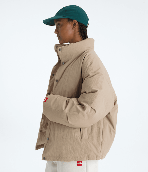 Mens TNF Red Box Down Jacket TNF Mushroom Grey ALT2