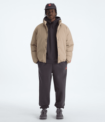 Mens TNF Red Box Down Jacket TNF Mushroom Grey HERO2