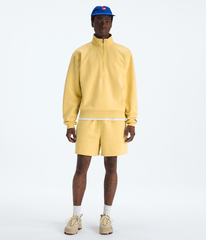 Mens TNF Red Box Half Zip TNF Honeyed Sand HERO2