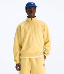 Mens TNF Red Box Half Zip TNF Honeyed Sand Main