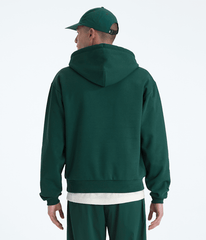 Mens TNF Red Box Hoodie TNF Hunter Green BACK