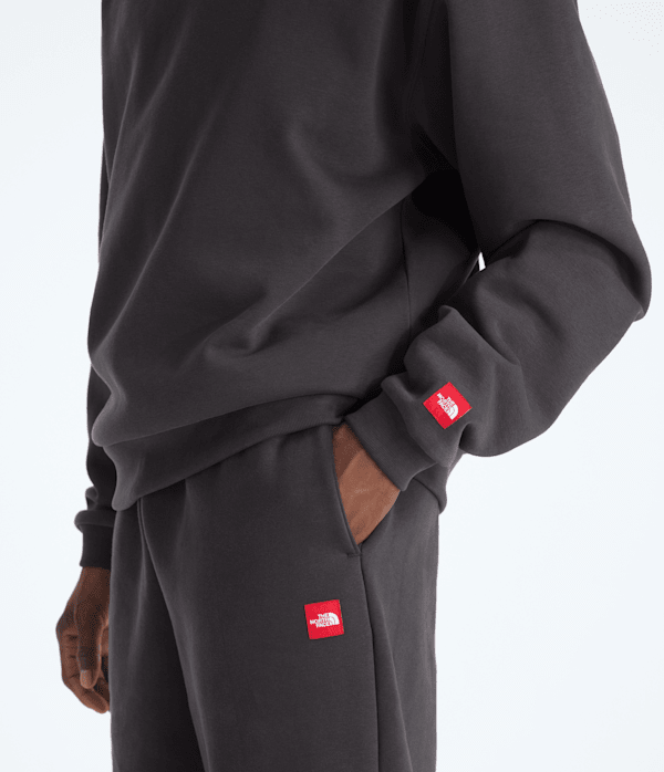 Mens TNF Red Box Hoodie TNF Obsidian MODELHOOD2