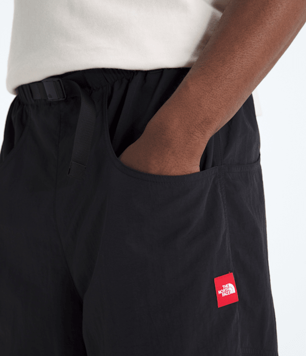 Mens TNF Red Box Nylon Belted Pants TNF ALT1