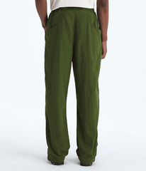 Mens TNF Red Box Nylon Belted Pants TNF Woodland Green BACK
