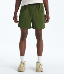 Mens TNF Red Box Nylon Belted Shorts TNF Woodland Green Main