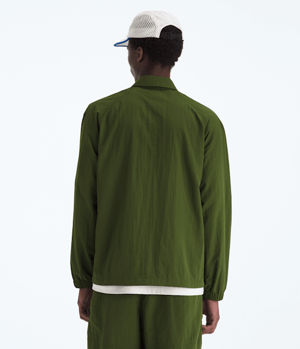Mens TNF Red Box Nylon LongSleeve Shirt TNF BACK