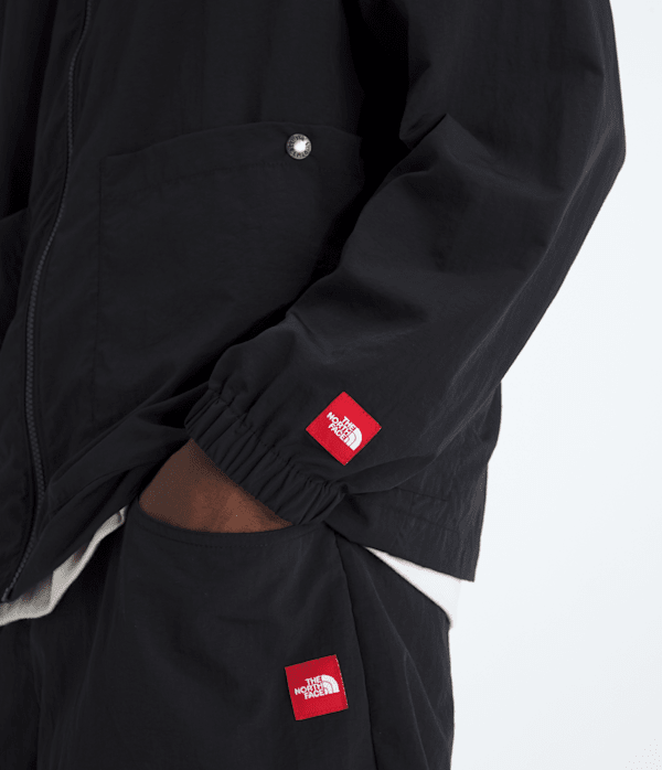 Mens TNF Red Box Nylon LongSleeve Shirt TNF TNF Black HERO3