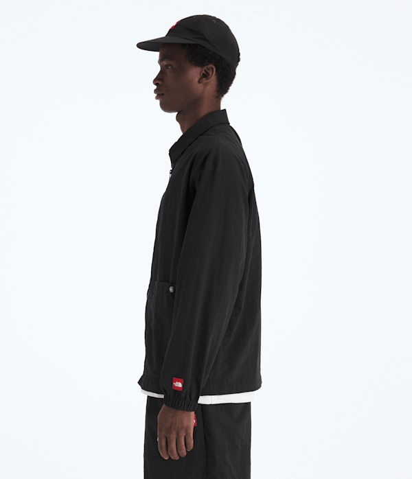 Mens TNF Red Box Nylon LongSleeve Shirt TNF TNF Black MODEL34