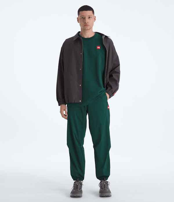Mens TNF Red Box ShortSleeve Tee TNF Hunter Green HERO2