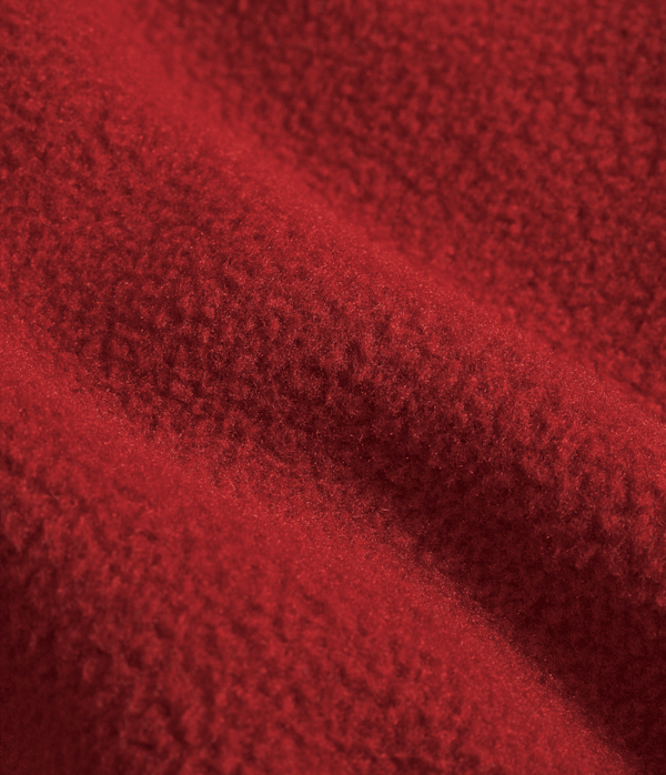 Mens TNF Red Box Zip Fleece TNF DETAIL3