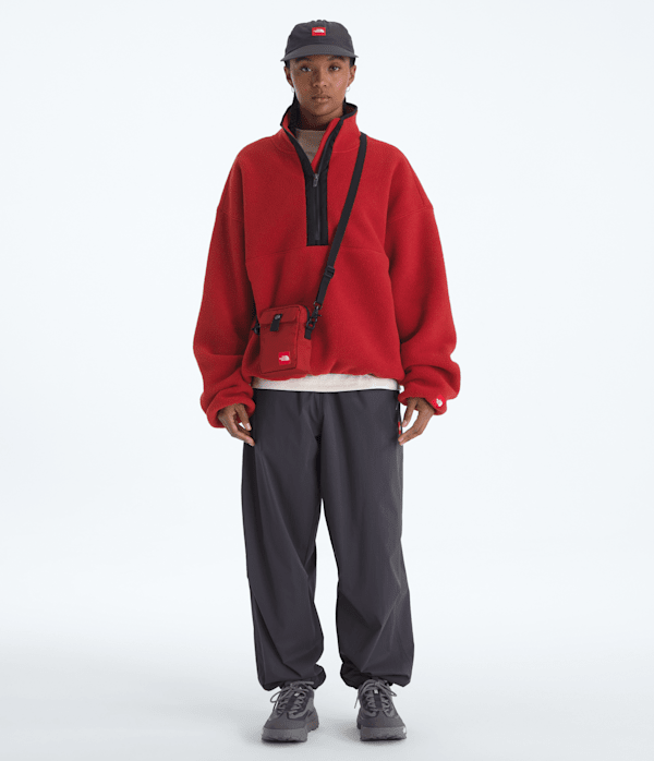 Mens TNF Red Box Zip Fleece TNF Cardinal Red HERO3