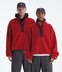 Mens TNF Red Box Zip Fleece TNF Cardinal Red Main