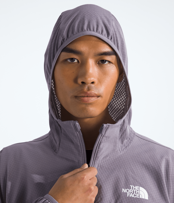Mens Tek Approach FUTUREFLEECE Hooded Jacket TNF MODELHOOD2