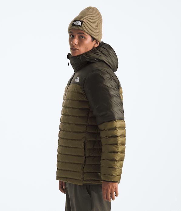 Mens Terra Peak Hoodie TNF New Taupe GreenCedar MODEL34