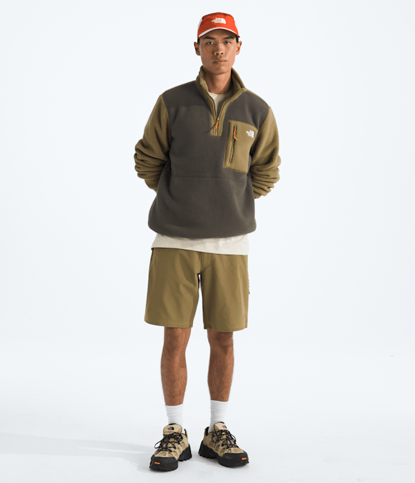 Mens Yumiori Zip TNF New Taupe GreenCedarDust Orange HERO2
