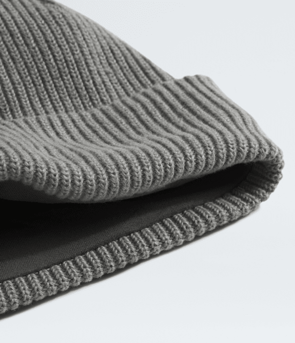 Salty Lined Beanie TNF TNF Medium Grey Heather DETAIL3