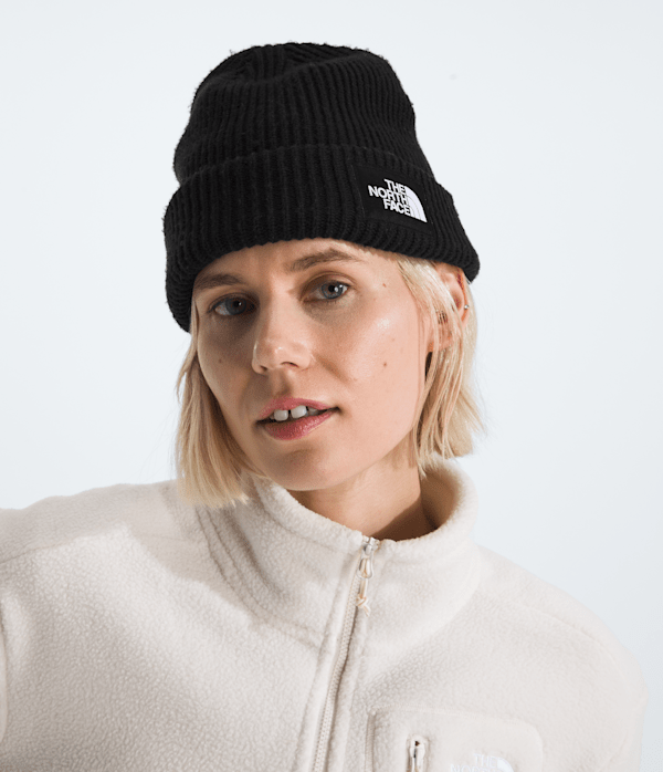 Salty Lined Beanie TNF TNF Black MODELBACK