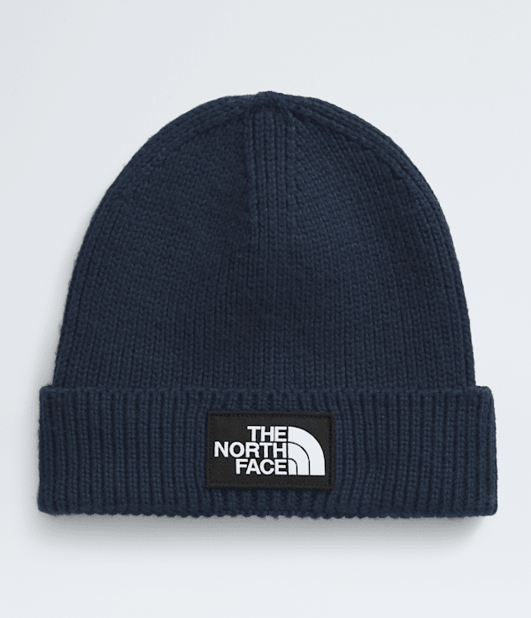 TNF Logo Box Cuffed Beanie TNF Summit Navy HERO