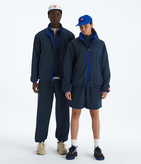 TNF Red Box Reversible Fleece Jacket TNF Summit NavyTnf Blue Main