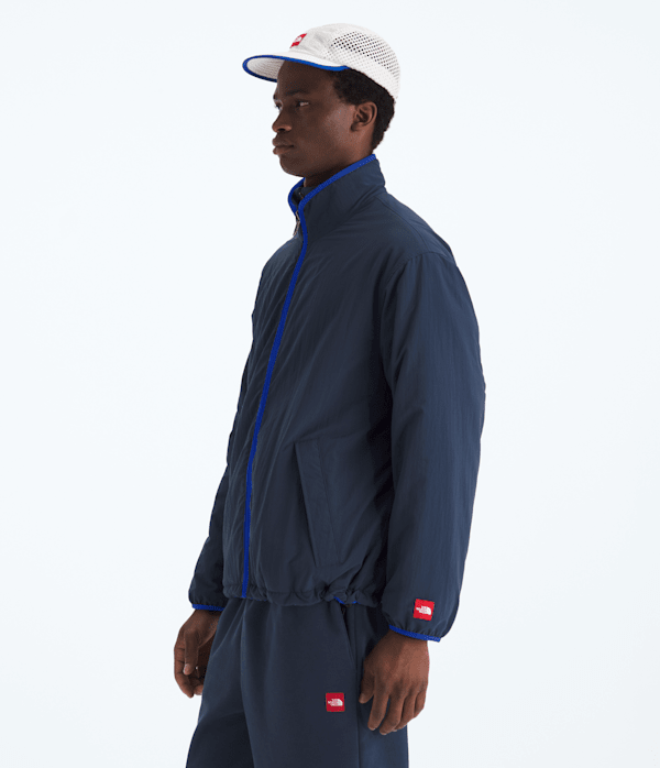 TNF Red Box Reversible Fleece Jacket TNF Summit NavyTnf Blue MODEL34