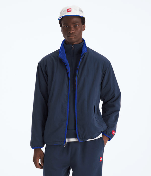 TNF Red Box Reversible Fleece Jacket TNF Summit NavyTnf Blue ALT3