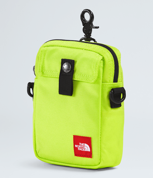 TNF Red Box Small Carry Bag TNF Fizz Lime FRONT34