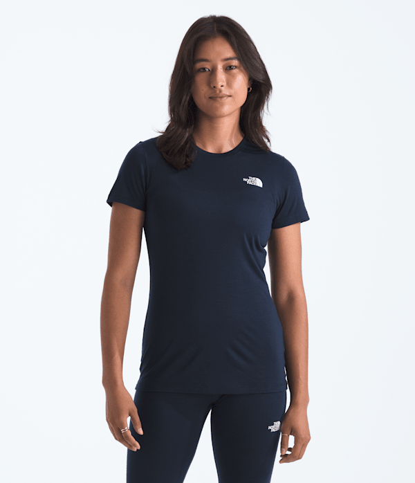 TNF X Smartwool Womens Merino Blend 150 ShortSleeve Crew TNF Main