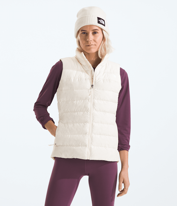 Womens Aconcagua 3 Vest TNF White Dune Main