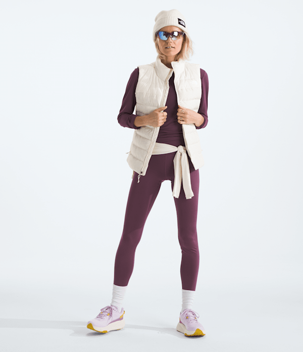 Womens Aconcagua 3 Vest TNF White Dune HERO3