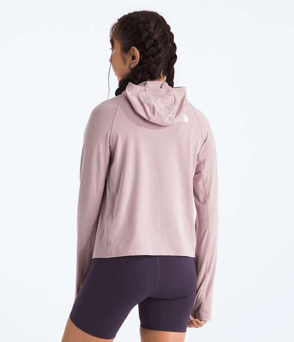 Womens Adventure Explore Pin Hoodie TNF BACK