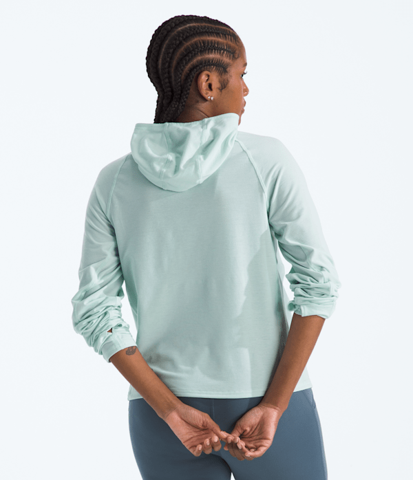 Womens Adventure Sun Hoodie TNF Opal Frost BACK