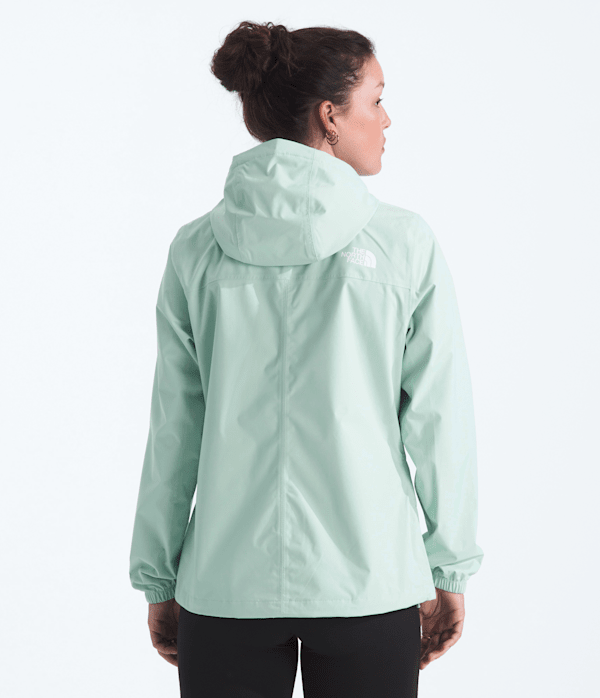 Womens Antora Rain Jacket TNF Opal Frost BACK
