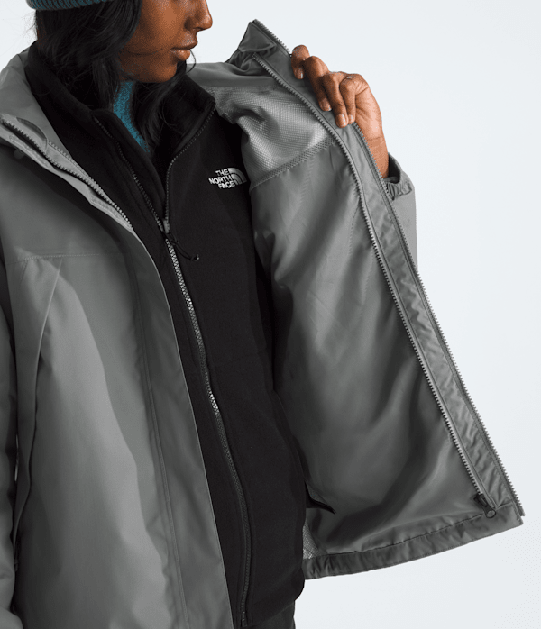 Womens Antora Triclimate Jacket TNF Smoked Pearl ALT1