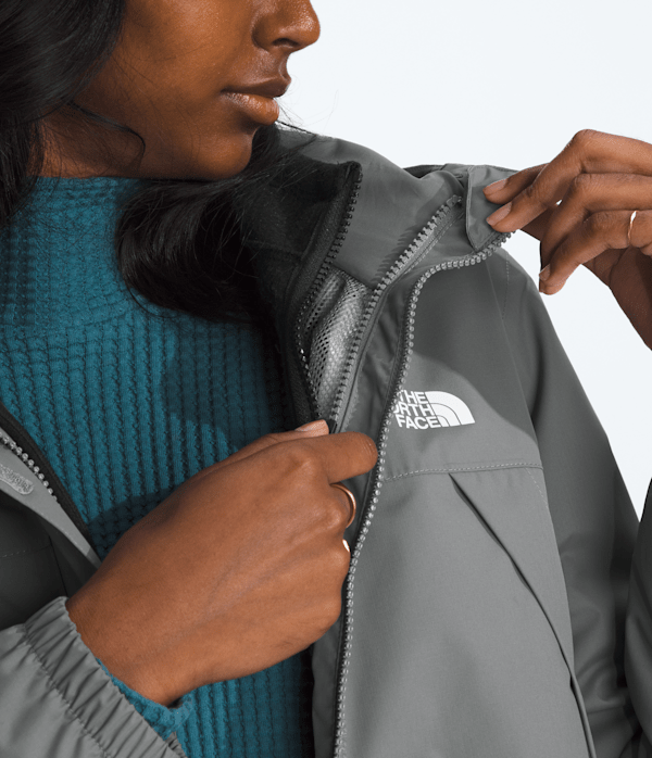 Womens Antora Triclimate Jacket TNF Smoked Pearl MODELCLOSE3