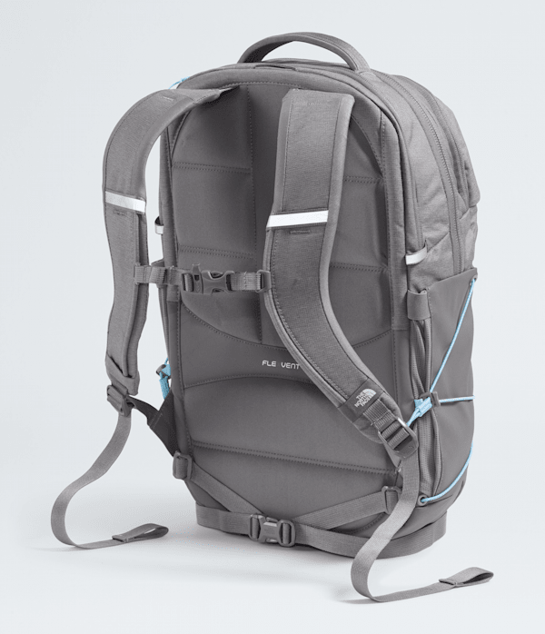 Womens Borealis Backpack  27L TNF Zinc Grey Dark HeatherPowder Blue BACK