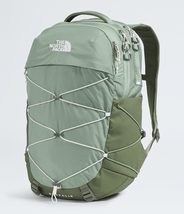 Womens Borealis Backpack  27L TNF Slate MossBark Mist FRONT34