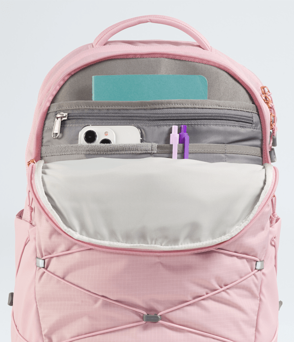 Womens Borealis Luxe Backpack  27L TNF Metal PinkBurnt Coral Metallic DETAIL1
