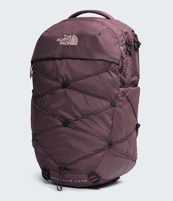 Womens Borealis Luxe Backpack  27L TNF Deep BurgundyBurnt Coral FRONT34
