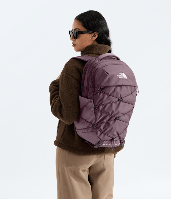 Womens Borealis Luxe Backpack  27L TNF Deep BurgundyBurnt Coral MODELBACK