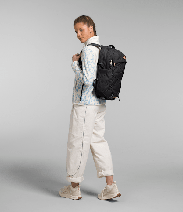 Womens Borealis Luxe Backpack  27L TNF TNF BlackBurnt Coral MODELBACK