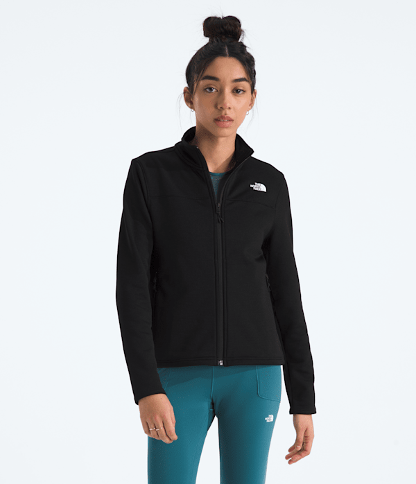 Womens Cedar Trail Grid Fleece Jacket TNF Main
