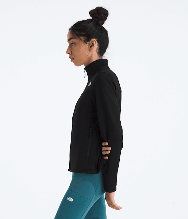 Womens Cedar Trail Grid Fleece Jacket TNF MODEL34